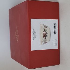 Lenox Winter Greetings Bowl 5" Porcelain Candy Nuts